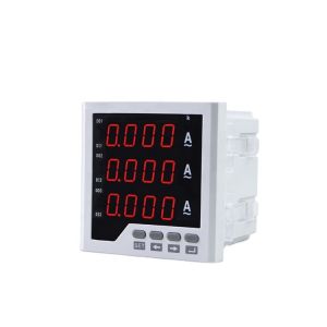 Quality 96*96 mm Three Phase LED Current Ampere Meter for sale