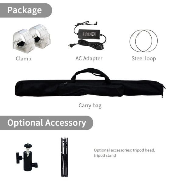 2800K-9990K 640pcs leds RGBW with effects film lights warm white led tube light