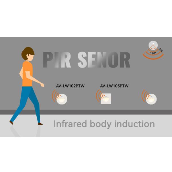 DC24V Tunable Round Stair Lights White 2700K-6500K Round LED Step Light