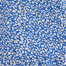 Custom Floral Printed V-Neck Ruffle Sleeve Maxi Dresses for Ladies