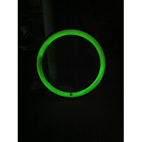 Color 700C Green Single Speed Fixie Gear Bike with Neon Nights Glow-in-the-Dark Paint