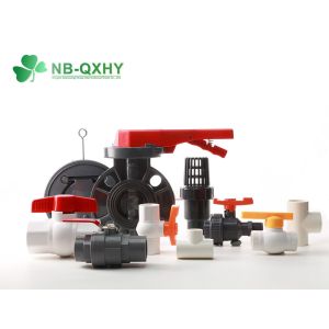 Water Media Flange Connection Form PVC Butterfly Valve All Size in South America