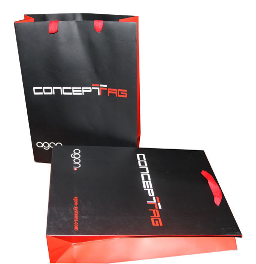 Buy Printed Polythene Carrier Bags Matt Coated , Rope Handle Carrier Bags at wholesale prices