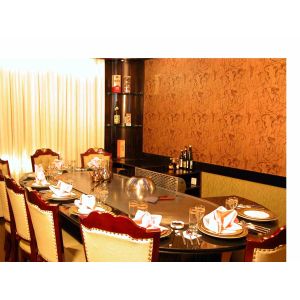 Quality Pipeline Natural Gas Oval Shape Teppanyaki Grill Table Ten Seats for sale