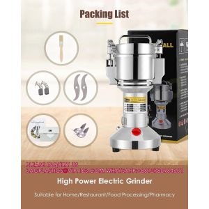 Powder Grinder 300g Electric Grain Mill Grinder Safety Upgraded Spice Grinder