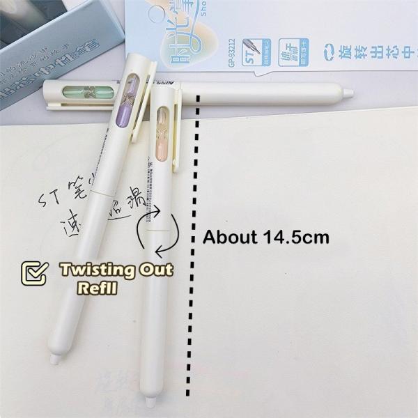 Creative Hourglass Rotating Neutral Pen ST 0.5mm Writing Student Neutral Pen