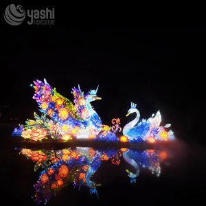 New Year Celebrations Outdoor Swan Lantern Traditional 400CM