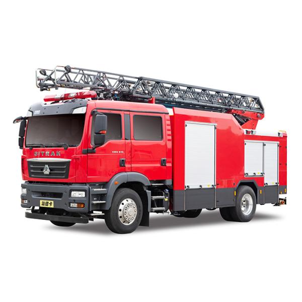 Buy Sitrak 18m Aerial Ladder Fire Truck with CAFS Extinguishing System at wholesale prices