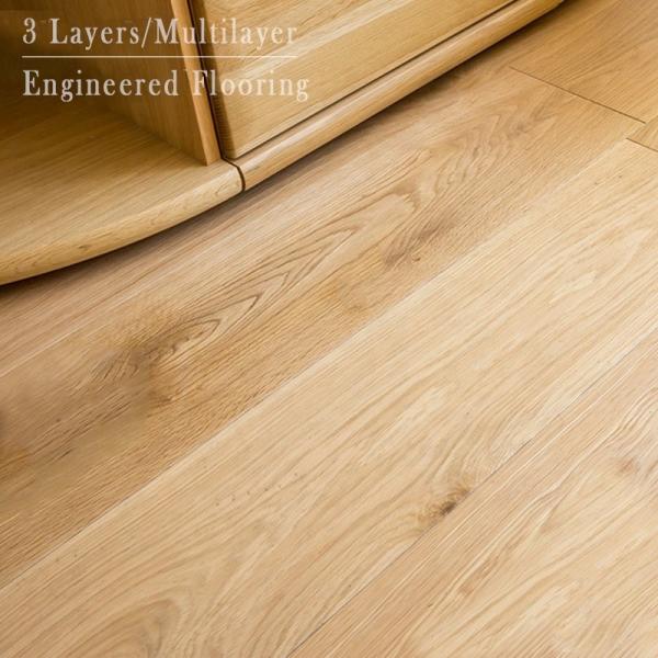 European Oka Multilayer Engineered Flooring 14mm 15mm Timber Hardwood Floor at