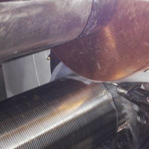 Vee Shaped Stainless Steel Wire Mesh Manufacturing Machine Round Rod