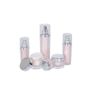 China PMMA Lotion Pump Bottles 15g Face Cream Jar Skincare Set 30ml on sale