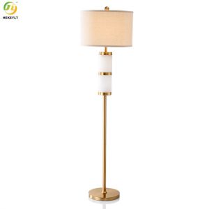 China Led Modern Luxury Marble Gold Metal Floor Lamp For Living Room D45 X H160CM on sale