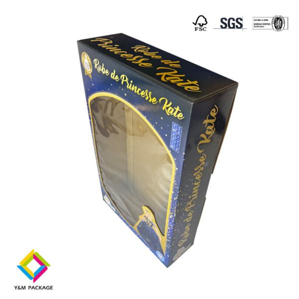Custom Toy Boxes With Transparent Window Corrugated Cardboard Box Durable