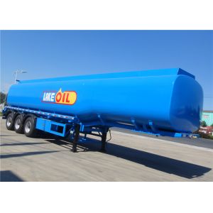 FUWA Axle 42cbm Fuel Tank Trailer With 3 Compartments