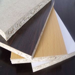 Poplar Core Melamine Coated Particle Board / WBP Glue Laminated Particle Panels