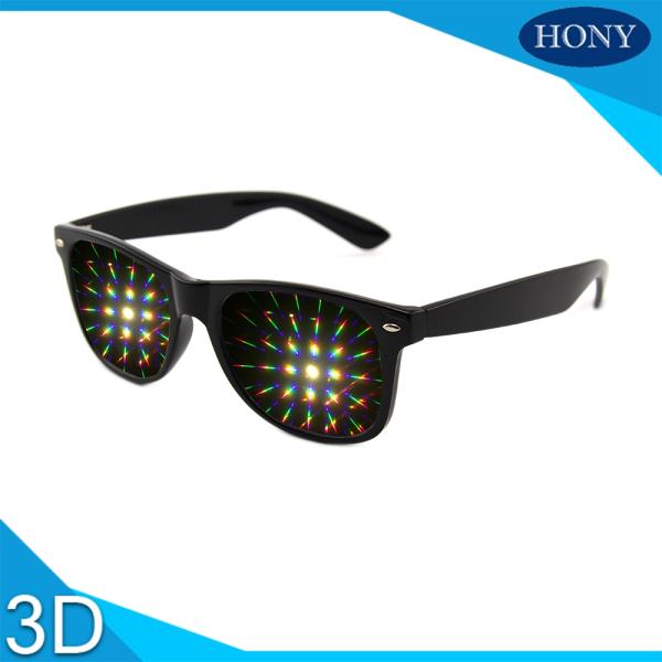 Diffraction glasses clear 13500 lines per inch for firework glasses