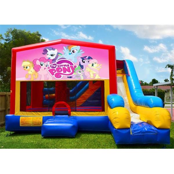 Multifunction Inflatable Bouncer , Inflatable Cartoon Bouncy Castles For Outdoor Playing