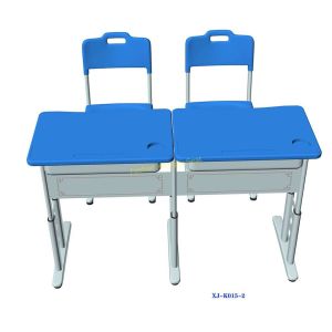 Standard Ergonomics Study Double Seat School Desk And Chair Set Enviornmental