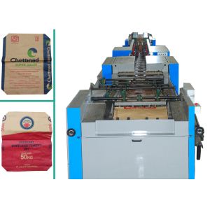 Kraft Paper Cement Bag Automatic Paper Bag Making Machine High Efficiency