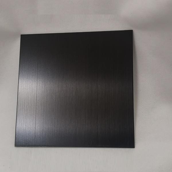 J2 NO.4 Stainless Steel Sheet Rose Gold Black Plating Four Feet 0.45mm Thk