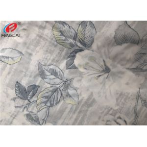 Press Glue Polyester Sofa Velvet Upholstery Fabric , Print Knitted Fabric