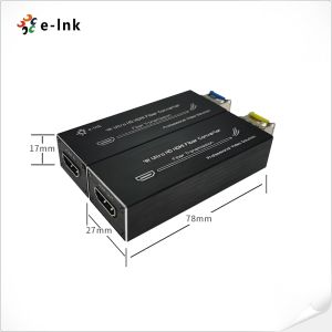 HDMI Fiber Extender Micro Mini 4K 80km HDCP 1.2 USB-C