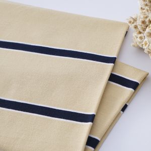 Quality Environmental Soft Skin-Friendly Personalised Striped Knit Fabric For T-shirt for sale