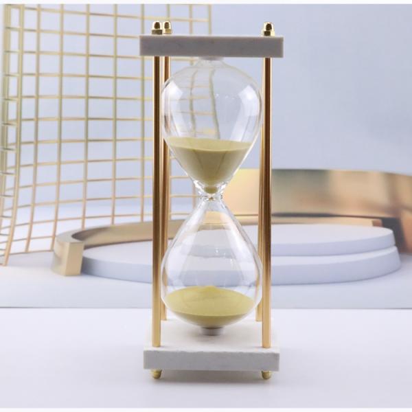 wholesale home decoration wooden tea timer 60 minute vintage hourglass sand timer wood clock