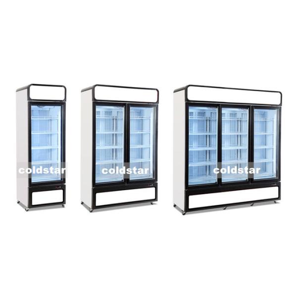 Hot sale commercial 1 2 3 door vertical refrigerator display case beer beverage cooler 3