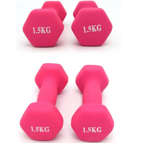Women Fitness Aerobic Exercise dumbbell charm Dumbbells Gym Neoprene Iron