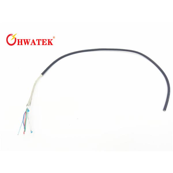 Stranded 4 Core Servo Motor Extension Cable Double Shielded Cable Low Capacitanc