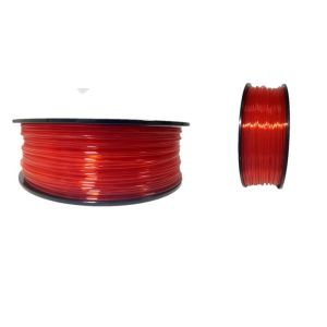 Transparent 3D Printing Filament , Red Color 1kg PLA Filament 1.75mm 2.85mm