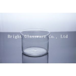 Large Glass Hurricane Candle Holder, Frosted Glass Cup