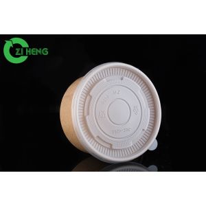 Quality Lunch Disposable Paper Bowls With Lids Smooth Top Break Proof Moisture Barrier for sale