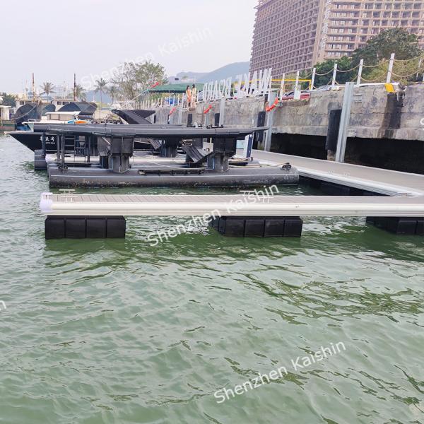 Buy Marine Stable Movable Boating Float Pontoon Aluminum Floating Dock For Jetty at wholesale prices