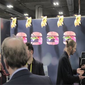 PC Aluminum LED Fan 3D Holographic / 3D Hologram Projector Ith 175 View Angle