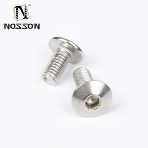 INCH Measurement System Stainless Steel Furniture Screw Nuts Hexagonal Flat Head