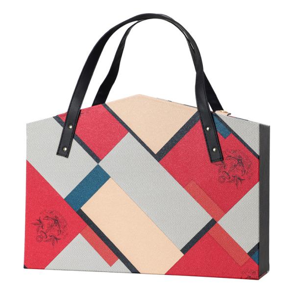 Buy Luxury PU Leather Rigid Red Wine Bottle Gift Box Customized at wholesale prices