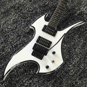 2020 New High Quality Floyd-Rose Irregular Shape Electric Guitar in White With
