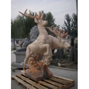 Deer marble sculpture for garden