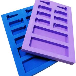 Eva Packaging Foam Inserts Closed Cell Flocking Top
