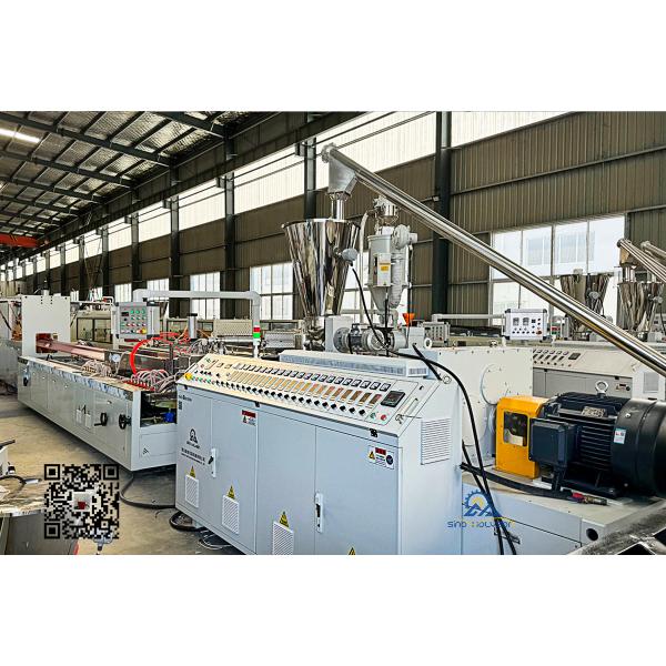 HSJZ-65/132 PVC ASA Rain Gutter Making Machine High Speed