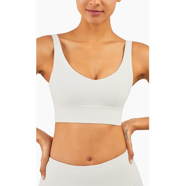 Fashion 2021 Solid Color Deep V Gather Yoga Underwear Fitness Vest Womens Activewear Sport Yoga Bra women top vest