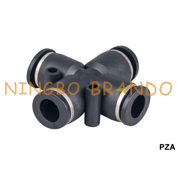 Buy PZA Union Cross Pneumatic Hose Fittings Push To Quick Connect at wholesale prices