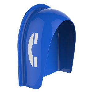 Column Mouting Acoustic Phone Booth Impact Resistant Acoustic Telephone Hood