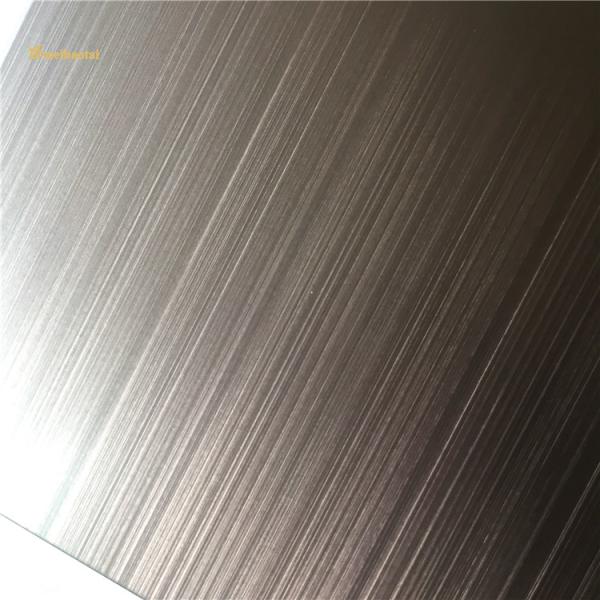GB Standard Purple Hairline Stainless Steel Sheet Corrosion Resistance