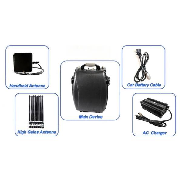 UAV FPV Portable RF Jammer Anti Drone Backpacks Defence System 433mHz