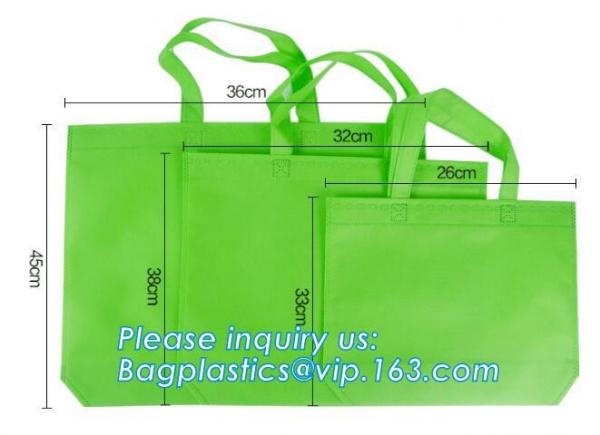 Hot Sale Promotional Tote Plastic Gift Shopping Non Woven Bag for Women, laminated non woven bag special supermarket sho