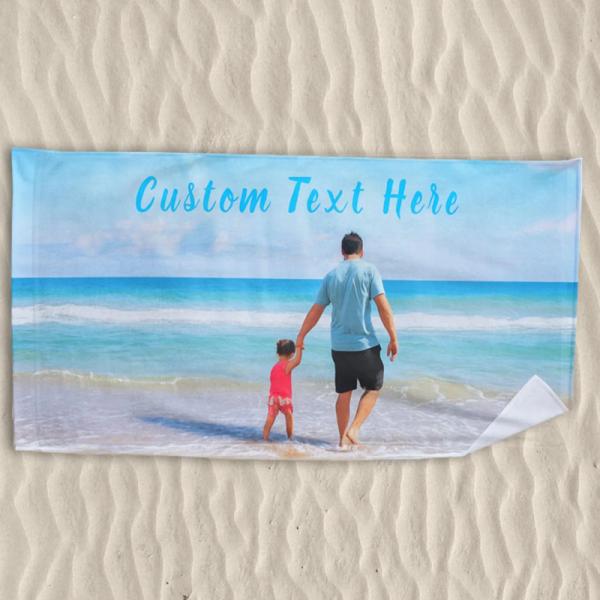 Custom Quote Beach Towel Personalized with Inspirational Quotes and Funny