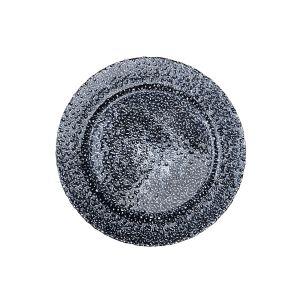 13 Inch Aluminium Painting Crystal Glass Plates For Wedding Party